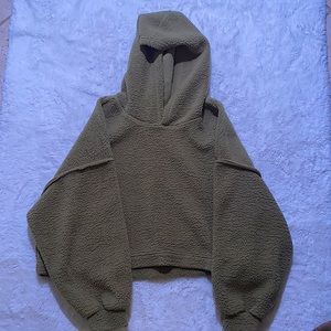 S/M Oversize Hoodie in Olive